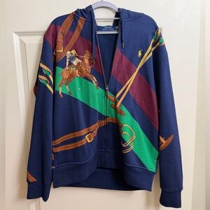 Ralph Lauren Polo - Equestrian Print Zip Hoodie